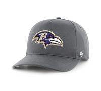 '47 NFL Baltimore Ravens Hitch RF Gorra de béisbol unisex, correa ajustable Snapback, logotipo del equipo, color carbón, charcoal, Talla única