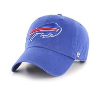 '47 NFL Buffalo Bills Clean Up Gorra de béisbol unisex, cierre de correa ajustable, talla única, logotipo del equipo, color azul real, azul real, Talla única