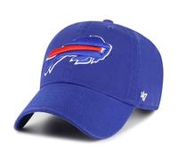 '47 NFL Buffalo Bills Clean Up Gorra de béisbol unisex, cierre de correa ajustable, talla única, logotipo del equipo, color azul real, azul real, Talla única