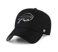 '47 NFL Buffalo Bills MVP Gorra de béisbol unisex, cierre de velcro ajustable, talla única, logotipo del equipo, color negro, Negro , Talla única