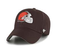 '47 NFL Cleveland Browns MVP Gorra de béisbol unisex con cierre de velcro ajustable, talla única, logotipo del equipo, color marrón, marrón, Talla única
