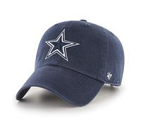 '47 NFL Dallas Cowboys Clean Up Gorra de béisbol unisex, cierre de correa ajustable, talla única, logotipo del equipo, color azul marino, azul marino, Talla única