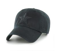 '47 NFL Dallas Cowboys Clean Up Gorra de béisbol unisex, cierre de correa ajustable, talla única, logotipo del equipo, color negro, Negro , Talla única