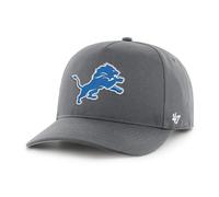 '47 NFL Detroit Lions Hitch RF Gorra de béisbol unisex, correa ajustable Snapback, logotipo del equipo, color carbón, charcoal, Talla única