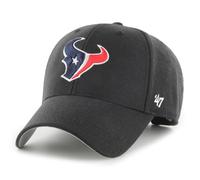 '47 NFL Houston Texans MVP Gorra de béisbol unisex, cierre de velcro ajustable, talla única, logotipo del equipo, color negro, Negro , Talla única
