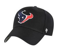 '47 NFL Houston Texans MVP Gorra de béisbol unisex, cierre de velcro ajustable, talla única, logotipo del equipo, color negro, Negro , Talla única
