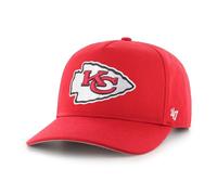 '47 NFL Kansas City Chiefs Hitch RF Gorra de béisbol unisex, correa ajustable Snapback, logotipo del equipo, color rojo, rojo, Talla única