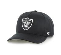 '47 NFL Las Vegas Raiders Hitch RF Gorra de béisbol unisex, correa ajustable Snapback, logotipo del equipo, color negro, Negro , Talla única