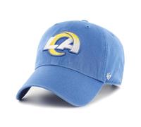 '47 NFL Los Angeles Rams Clean Up Gorra de béisbol unisex, cierre de correa ajustable, talla única, logotipo del equipo, color Montego, Montego, Talla única