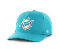 '47 NFL Miami Dolphins Hitch RF Gorra de béisbol unisex, correa ajustable Snapback, logotipo del equipo, color Neptuno, Neptune., Talla única