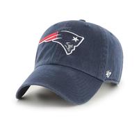 '47 NFL New England Patriots Clean Up Gorra de béisbol unisex con cierre de correa ajustable, talla única, logotipo del equipo, color azul marino, azul marino, Talla única