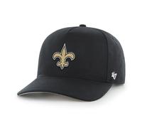 '47 NFL New Orleans Saints Hitch RF Gorra de béisbol unisex, correa ajustable Snapback, logotipo del equipo, color negro, Negro , Talla única