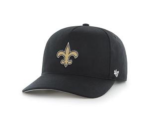 '47 NFL New Orleans Saints Hitch RF Gorra de béisbol unisex, correa ajustable Snapback, logotipo del equipo, color negro, Negro , Talla única