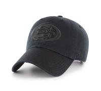'47 NFL San Francisco 49ers Clean Up Gorra de béisbol unisex con cierre de correa ajustable, talla única, logotipo del equipo, color negro, Negro , Talla única