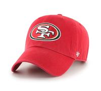 '47 NFL San Francisco 49ers Clean Up Gorra de béisbol unisex con cierre de correa ajustable, talla única, logotipo del equipo, color rojo, rojo, Talla única