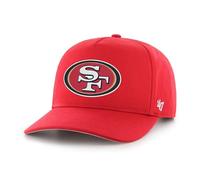 '47 NFL San Francisco 49ers Hitch RF Gorra de béisbol unisex, correa ajustable Snapback, logotipo del equipo, color rojo, rojo, Talla única