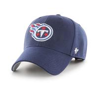 47 NFL Tennessee Titans MVP Gorra de béisbol unisex con velcro ajustable, talla única, logotipo del equipo, azul marino claro, talla única