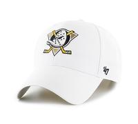 '47 NHL Anaheim Ducks MVP Gorra de béisbol unisex, ajustable, diseño de alta calidad, logotipo del equipo, color blanco, Blanco, Talla única