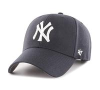 47 NHL - Gorra Ajustable de Hockey sobre Hielo, Visera Curvada, Logotipo del Equipo, Cierre de Velcro, Azul Marino, Talla única