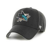 '47 NHL San Jose Sharks MVP Gorra de béisbol unisex, ajustable, diseño de alta calidad, logotipo del equipo, color negro, Negro , Talla única
