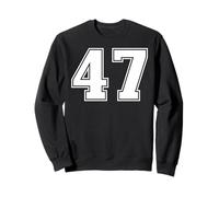 47 Número Cuarenta y Siete Equipos Deportivos gráfico Varsity Matching Sudadera