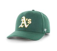 47 Oakland Athletics MLB MVP DP - Gorra de béisbol unisex, ajustable, logotipo blanco, verde oscuro