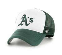 47 Oakland Athletics White Green MLB Tri Tone Foam Offside Trucker Cap - One-Size