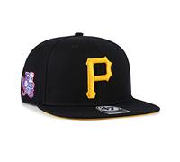 47 Pittsburgh Pirates Black MLB World Series Sure Shot Captain Cap - One-Size