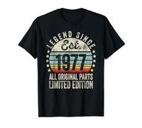 47 Years Old Bday Legend Since 1977 - Vintage 47th Birthday Camiseta