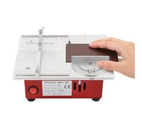 4700RPM - Minisierra de mesa eléctrica, multiusos, 14 mm, grosor de corte máximo, para hierro, cobre, laminado recubierto de cobre, plata, plástico, madera