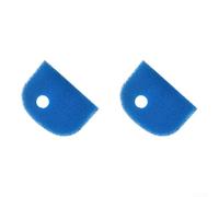 470x340x40mm Estera de filtro de estera azul de fibra para estanque (2 | Fibra azul de alta densidad, filtración precisa, promueve la adherencia de biopelícula, 470 x 340 x 40 mm