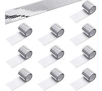 4720 piezas de azulejos de mosaico de espejos autoadhesivos, pegatinas de mosaico de vidrio cuadrado, minipegatinas de espejo para decoración DIY de fiesta disco DIY