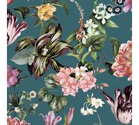 47462 - El Nuevo Libro De Diseño Papel Tapiz Floral Verde Galerie