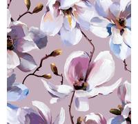 47463 - Flora Cerezo Flor De Rosa Blanca Púrpura Galerie Papel Tapiz