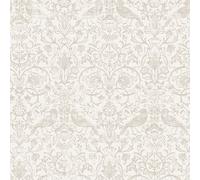 47625 - Papel Tapiz Galerie De Aves Florales En Gris