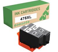 478XLGY Cartuchos De Tinta Gris Compatibles para Epson 478XL GY C13T04F64010 para Expression Photo HD XP-15000 XP15000 Impresora 2 Pack