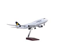 47CM Apto para Aviación B777 W Avión Colección De Regalos para Adultos Exhibición Recuerdo Estante con Ruedas Juego de Pasatiempos en Miniatura(A)
