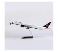 47com 1/157 para B777 Modelo de avión Resina fundida a presión Juguete estático Adecuado para exhibición Colección Juego de Pasatiempos en Miniatura(with Light)