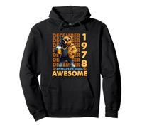 47th Birthday Bear Legends December 1978 47 Years Old Mens Sudadera con Capucha