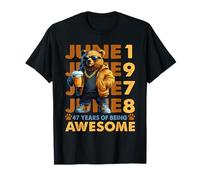 47th Birthday Bear Legends June 1978 47 Years Old For Mens Camiseta