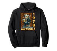 47th Birthday Cow Legends December 1978 47 Years Old Mens Sudadera con Capucha