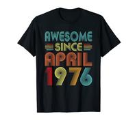 47th Birthday Idea Awesome Since April 1976 47 Years Old Camiseta