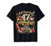 47th Birthday Queen Chapter 47 Fabulous Since 1979 Women Camiseta