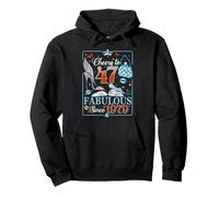 47th Birthday Women Cheers to 47 Years Fabulous Since 1979 Sudadera con Capucha