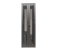 47U serverkast pone dubbele geperforeerde voor- en achterdeuren 800 x 600 x 2200 (DxBxH) - Zwart - Maximale belasting 800 kg - Afsluitbaar met sleutel