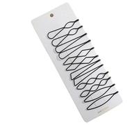 48/96pcs Black Simple Bobby Hairpins Women Invisible Wavy Triangle Hair Clips Barrettes Hairgrips Headdress Pins(Black-style random,96pcs)