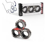 (48,9900)3 uds Fidget Spinner anillo magnético juguete dedo anillos magnéticos ADHD alivio del estrés juguete