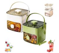 48 Cubos Máquina De Hielo Con Tapa Easy-Press Máquina De Hielo Portátil Doble Nivel, Cubitera Portátil, Bandeja De Hielo Con Cajón, Molde De Cubitos De Alta Capacidad Para Cócteles Y Fiestas (2 pcs-2)