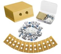 48 Cuchillas de Recambio Compatibles con Mammotion LUBA 1, LUBA 2, LUBA 3, YUKA, LUBA Mini & YUKA Mini Robot Cortacésped + 48 Tornillos + 48 Arandelas, 0,9 mm Acero Inoxidable Recubiertas de Titanio