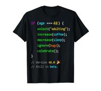 48 Cumpleaños 48 Programador de Humor Codificación Hombres Camiseta gráfica económica